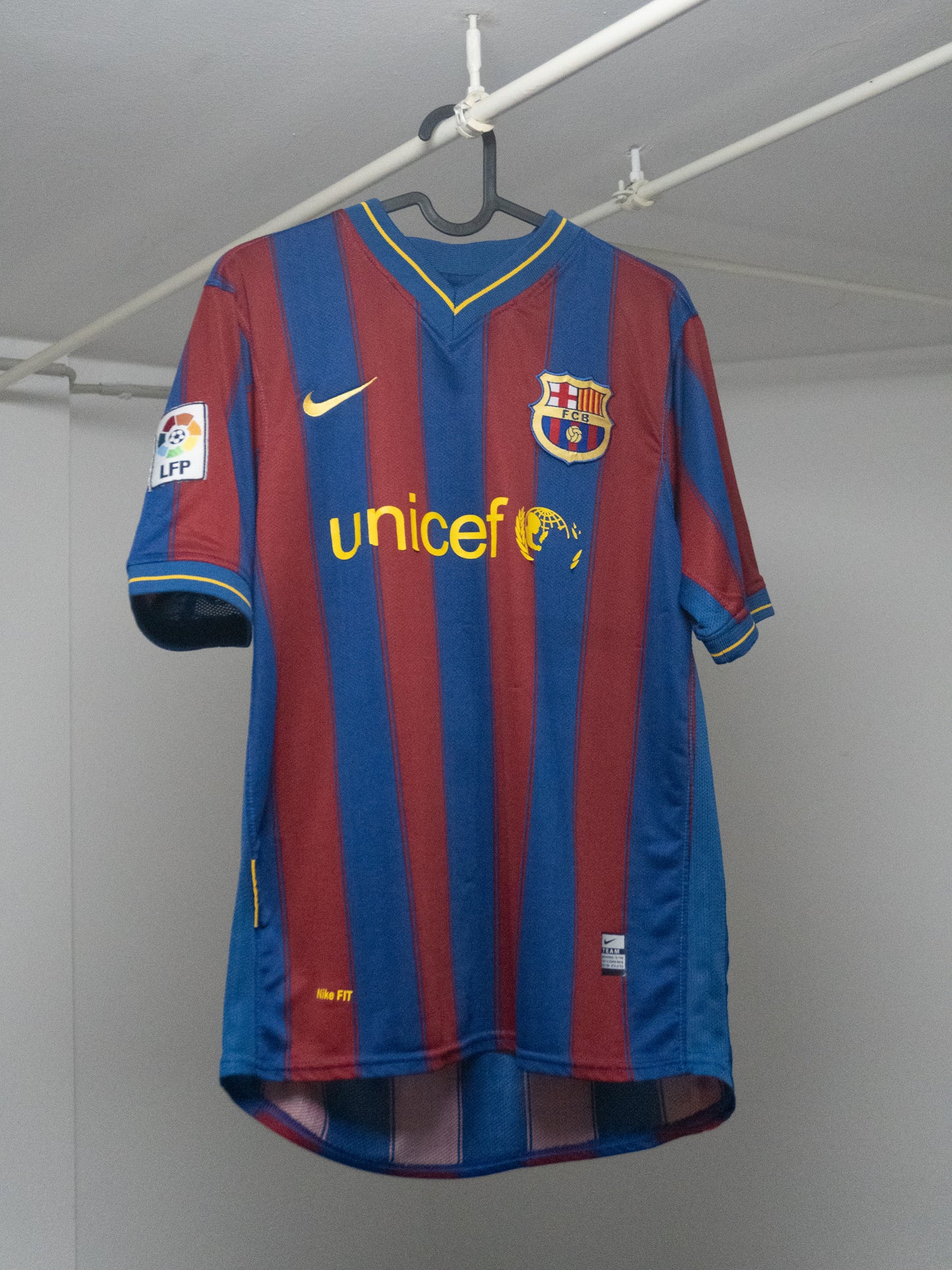 Barcelona Home Trikot 2009/10 #10 Messi (XL Kinder)